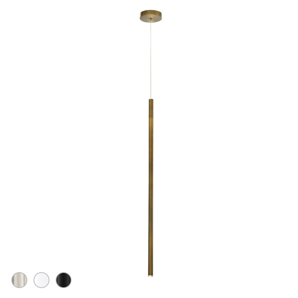 Eurofase Navada 36" LED Pendant, Brushed Brass, front view