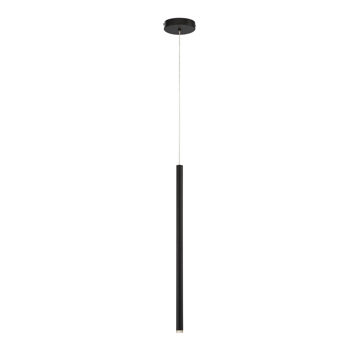 Eurofase Navada 24" LED Pendant, Matte Black, front view