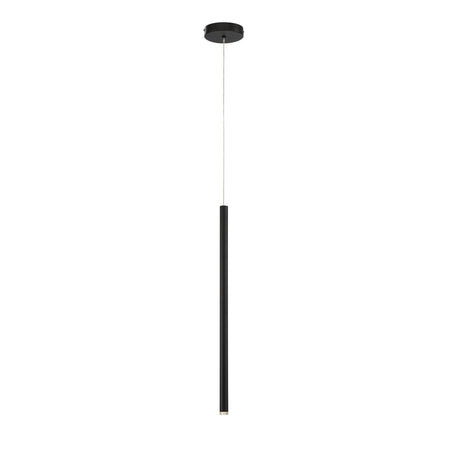 Eurofase Navada 24" LED Pendant, Matte Black, front view