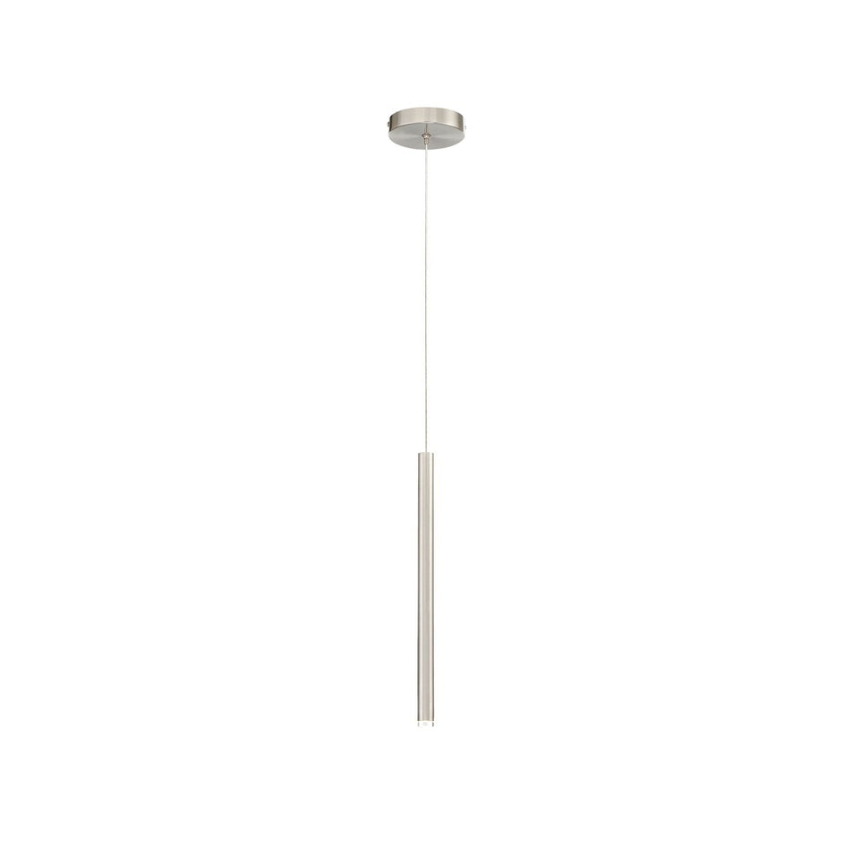 Eurofase Navada 16" LED Pendant, Brushed Nickel, front view
