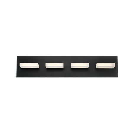 28021-024 OLSON, 4­LIGHT 24IN INTEGRATED LED VANITY, Chandeliers, Eurofase - Maple Electric Supply 