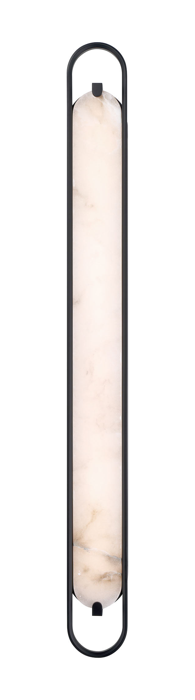 Eurofase Noga 46" LED Vanity, Matte Black with Alabaster, front view