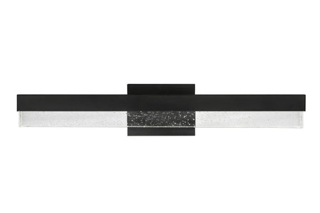 302409 MRLVN02427 LED Vanity Light Seeded Glass size-options- Color Matte Black