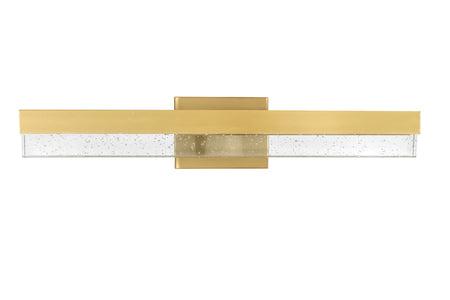 302410 MRLVN02427 LED Vanity Light Seeded Glass size-options-Color Aged Brass