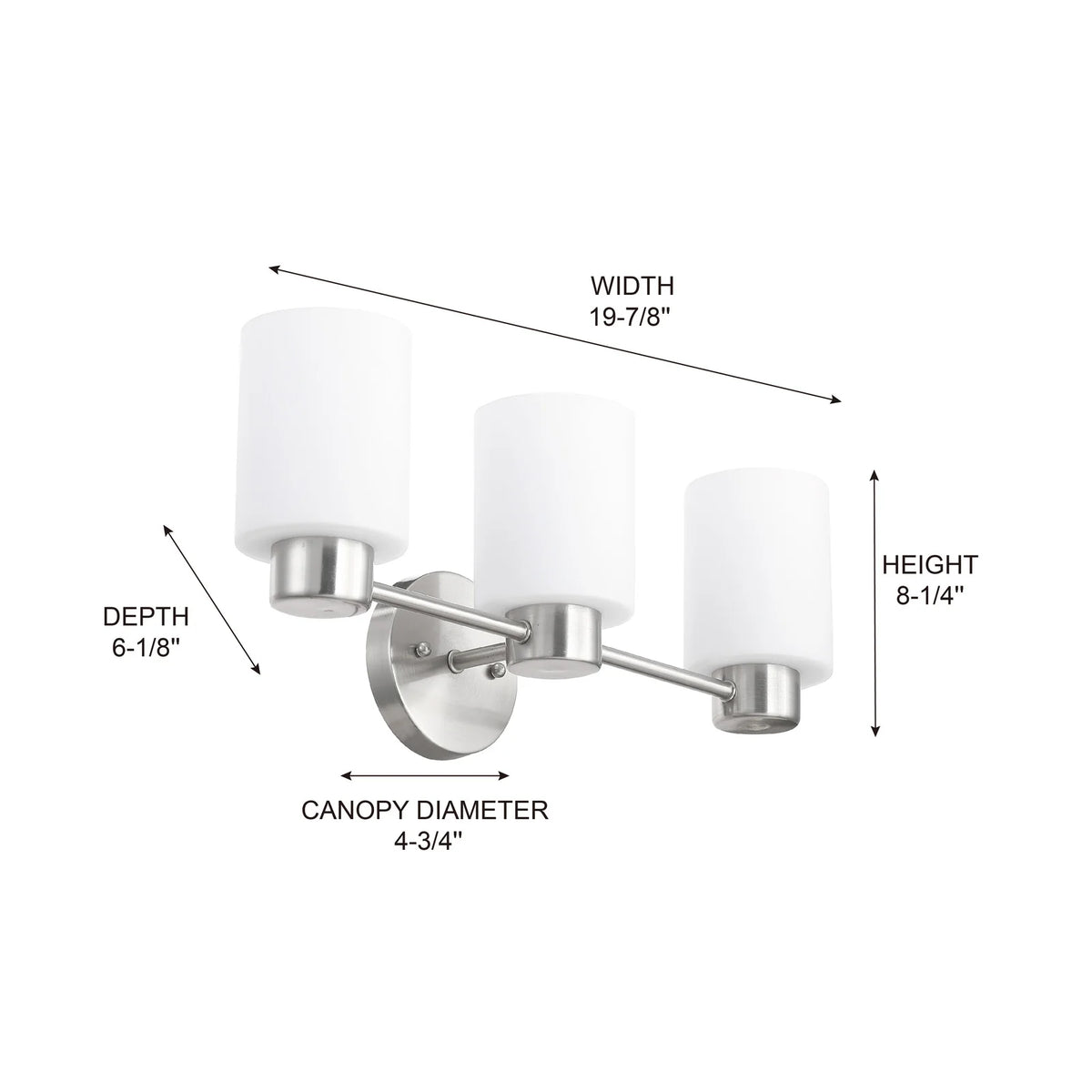 306303 MRCVN063 3 Light LED Vanity Light