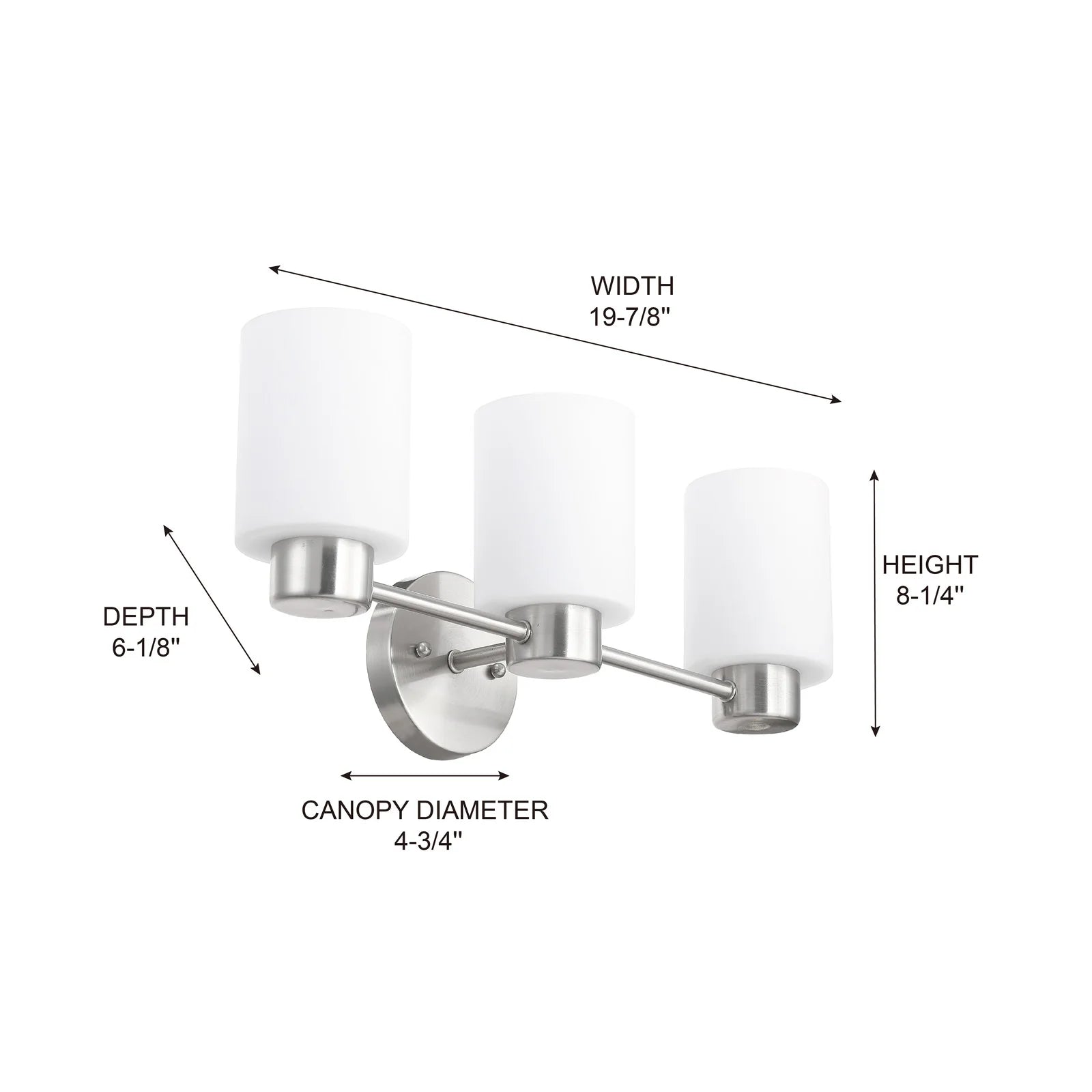 306303 MRCVN063 3 Light LED Vanity Light