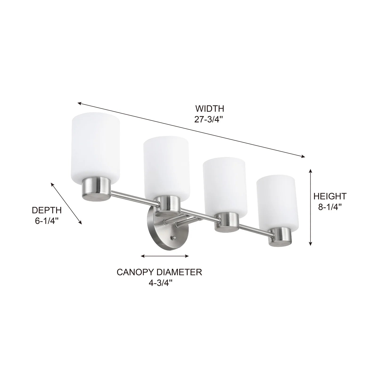 306304 MRCVN063 4 Light LED Vanity Light