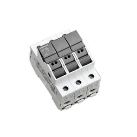 Din rail & fuse holders 3 pole din rail fuseholder, Din Rail & Fuse Holders, Techspan - Maple Electric Supply 