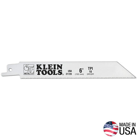 Saw Blade for Heavy Metals, 18 TPI, 6-Inch, 5-Pack