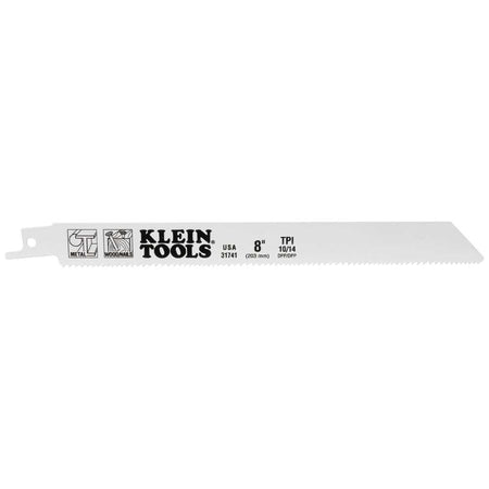 Reciprocating Saw Blades 10/14 TPI, 8-Inch, 5-Pack