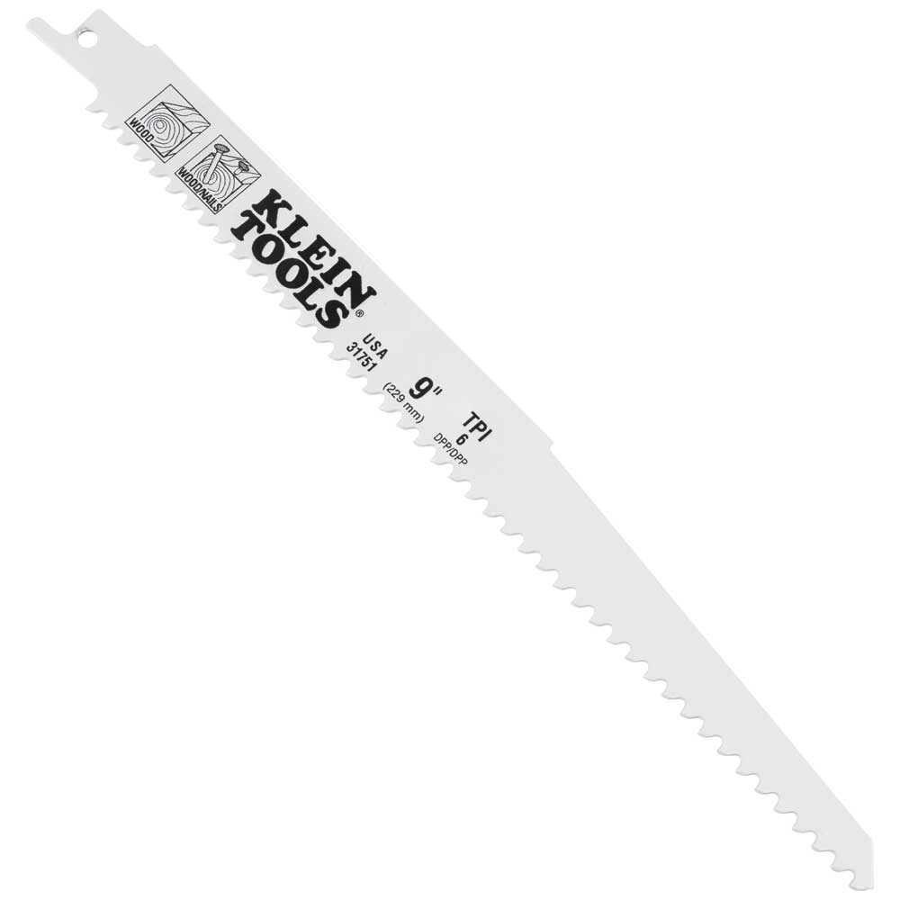 Reciprocating Saw Blades, 6 TPI, 99-Inch, 5-Pack