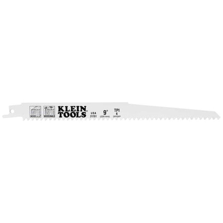 Reciprocating Saw Blades, 6 TPI, 99-Inch, 5-Pack