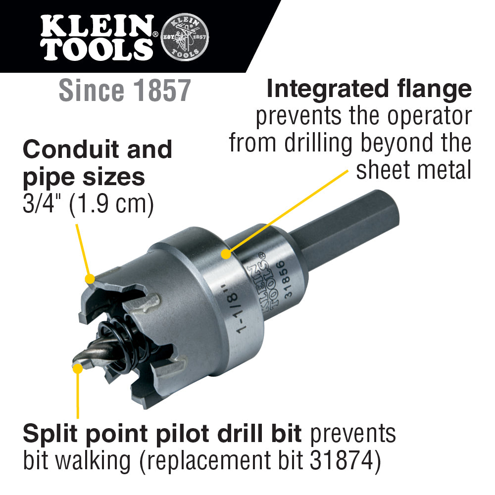 1-1/8-Inch Carbide Hole Cutter