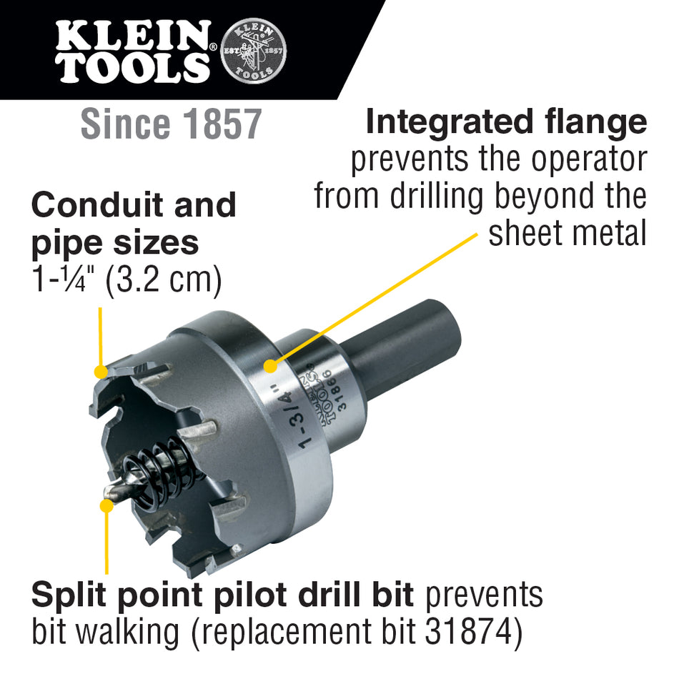 Carbide Hole Cutter, 1-3/4-Inch