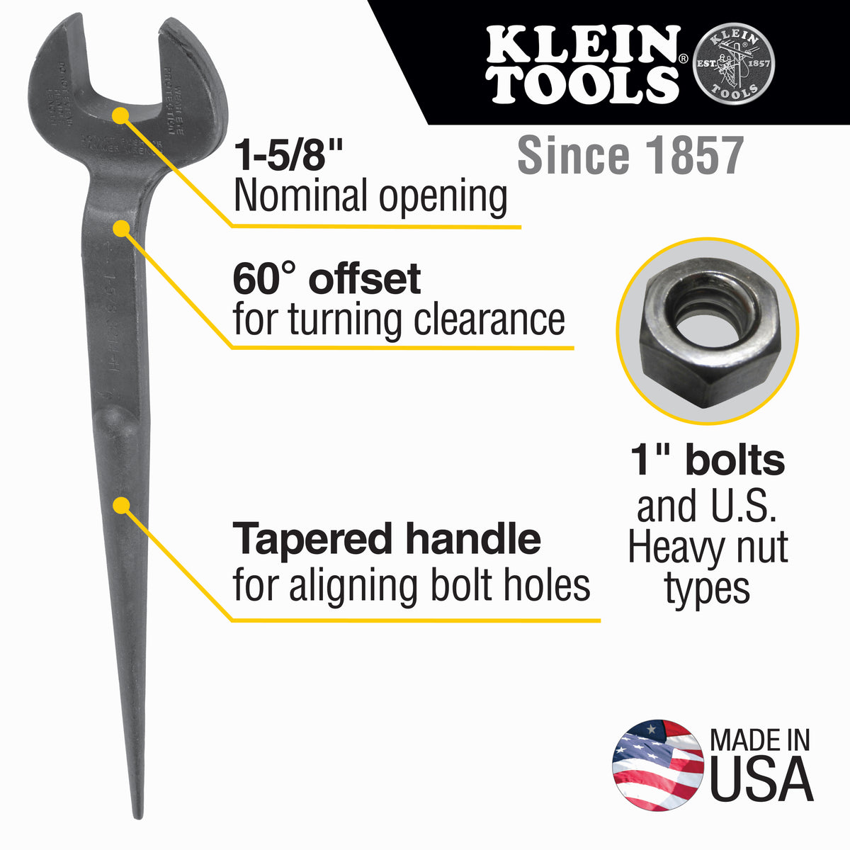 Erection Wrench for U.S. Heavy Nut