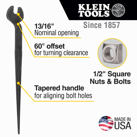 Erection Wrench 1/2" Bolt