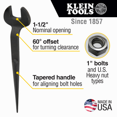 Erection Wrench 1-Inch for U.S. Regular Nut