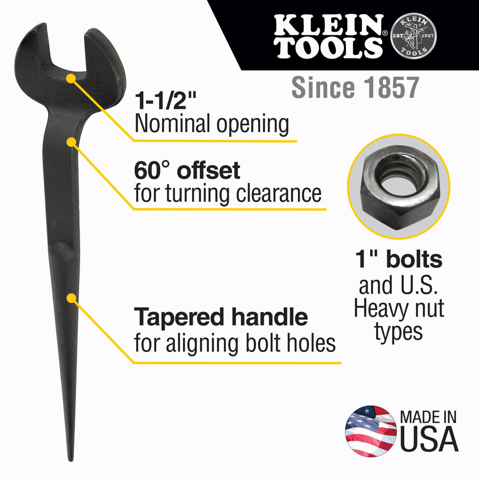 Erection Wrench 1-Inch for U.S. Regular Nut