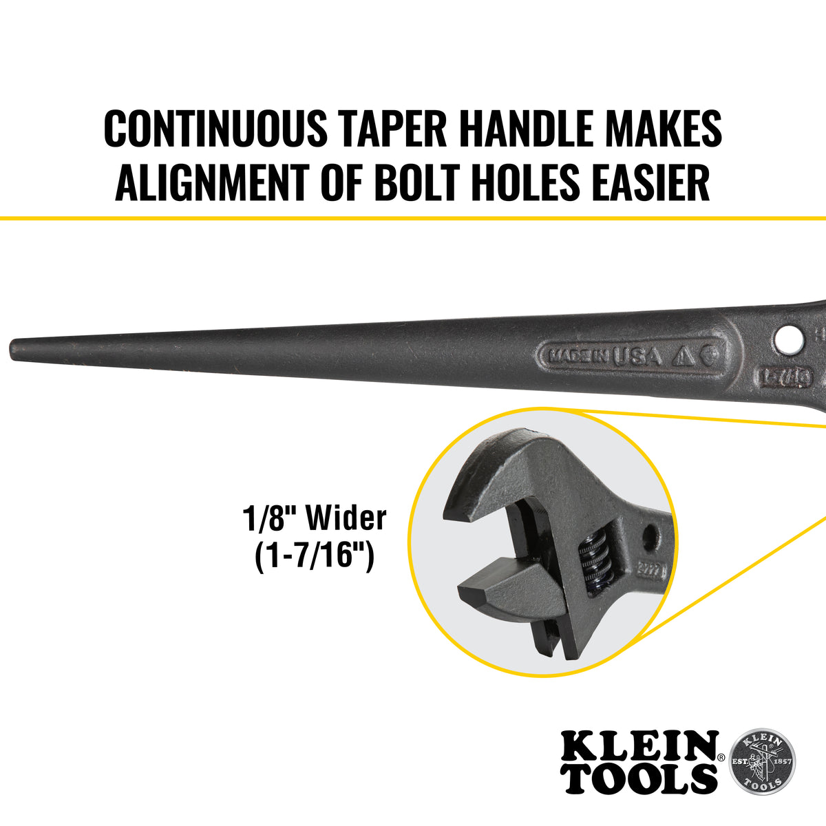 10" Adjustable Spud Wrench