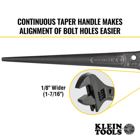 10" Adjustable Spud Wrench