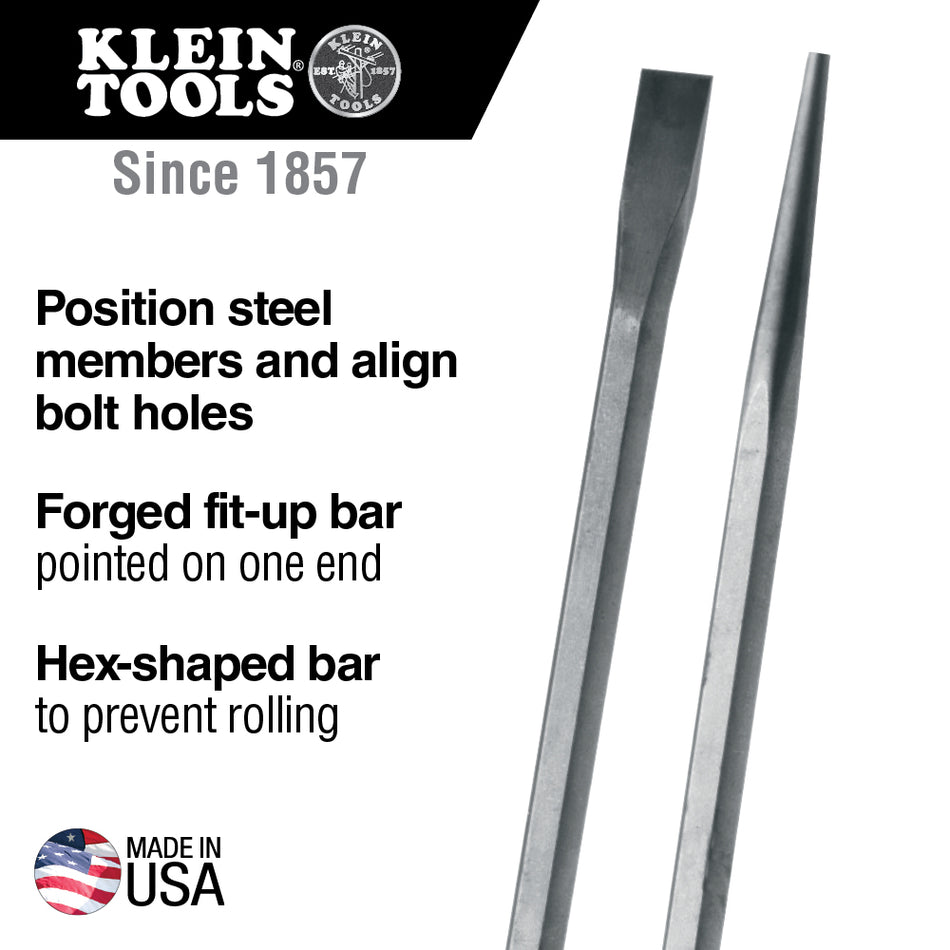 Klein Tools 3240 30-Inch Hex Connecting Bar, Straight Chisel End - additional view