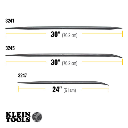 Connecting Bar, 30-Inch Round, Straight Chisel-End