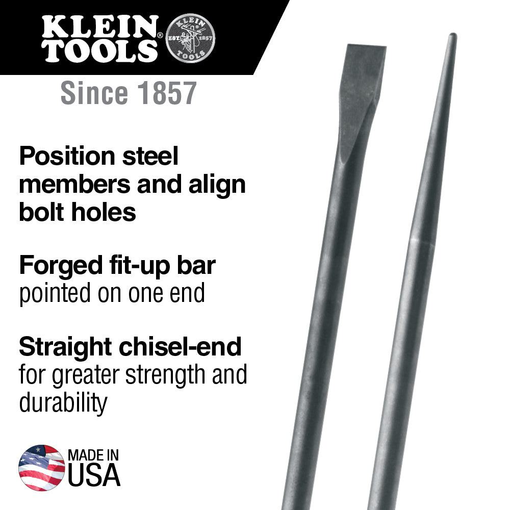 Connecting Bar, 30-Inch Round, Straight Chisel-End