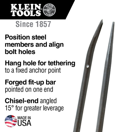 36-Inch Round Bar with Tether Hole