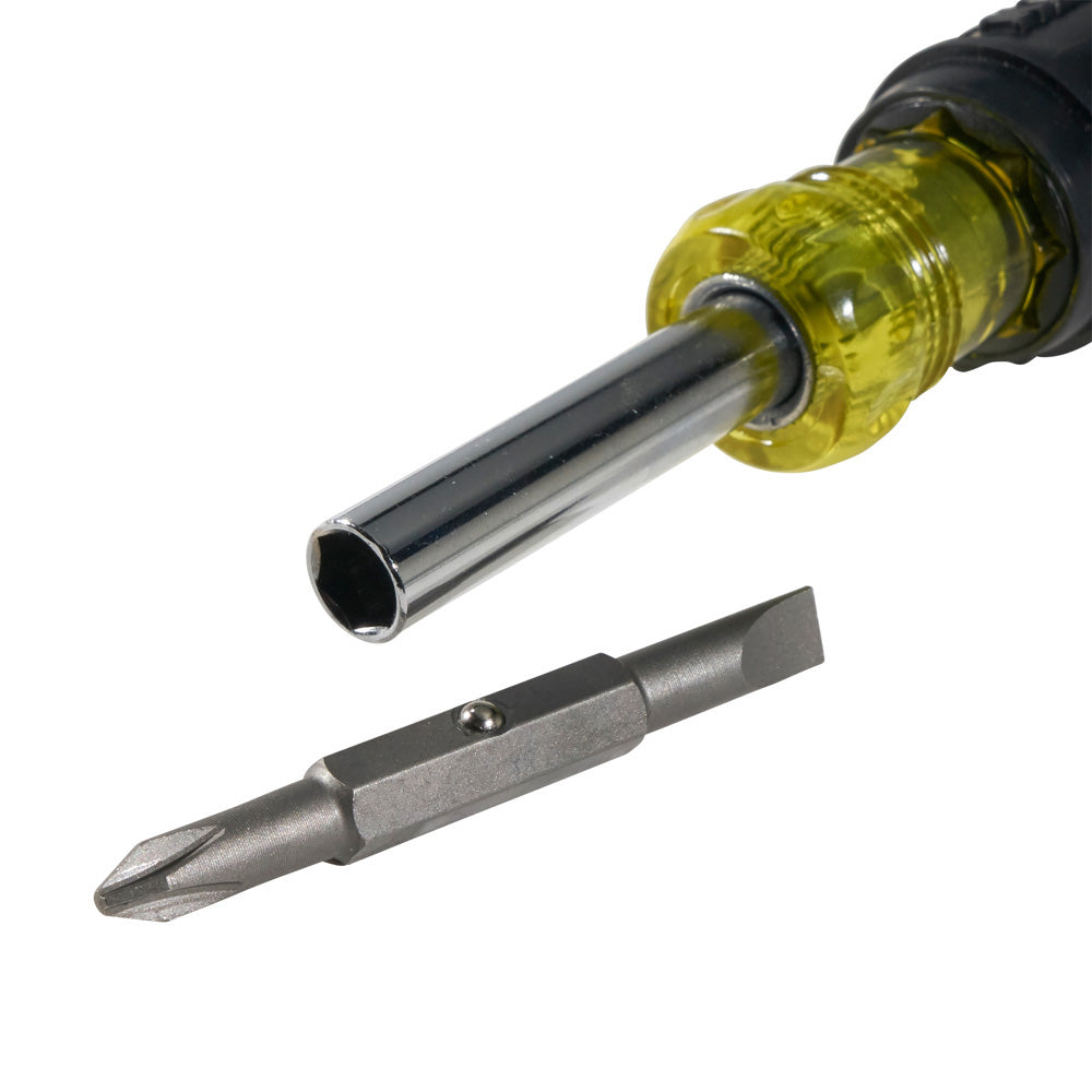 5-in-1 Screwdriver/Nut Driver, Yellow and Black