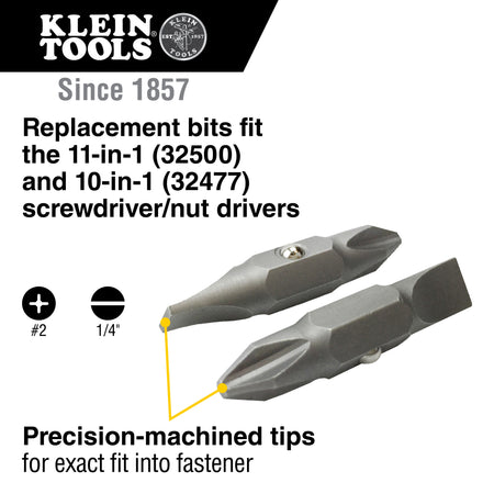 Klein Tools 32483 Bit #2 Phillips 1/4\" Slotted - additional view