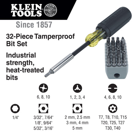 Tamperproof Magnetic Screwdriver 32 Bits