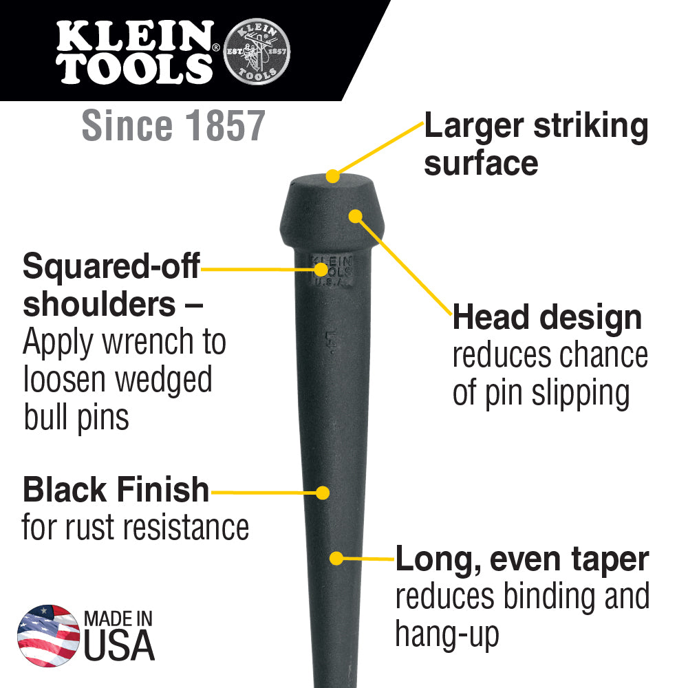 Broad-Head Bull Pin, 1-1/4-Inch