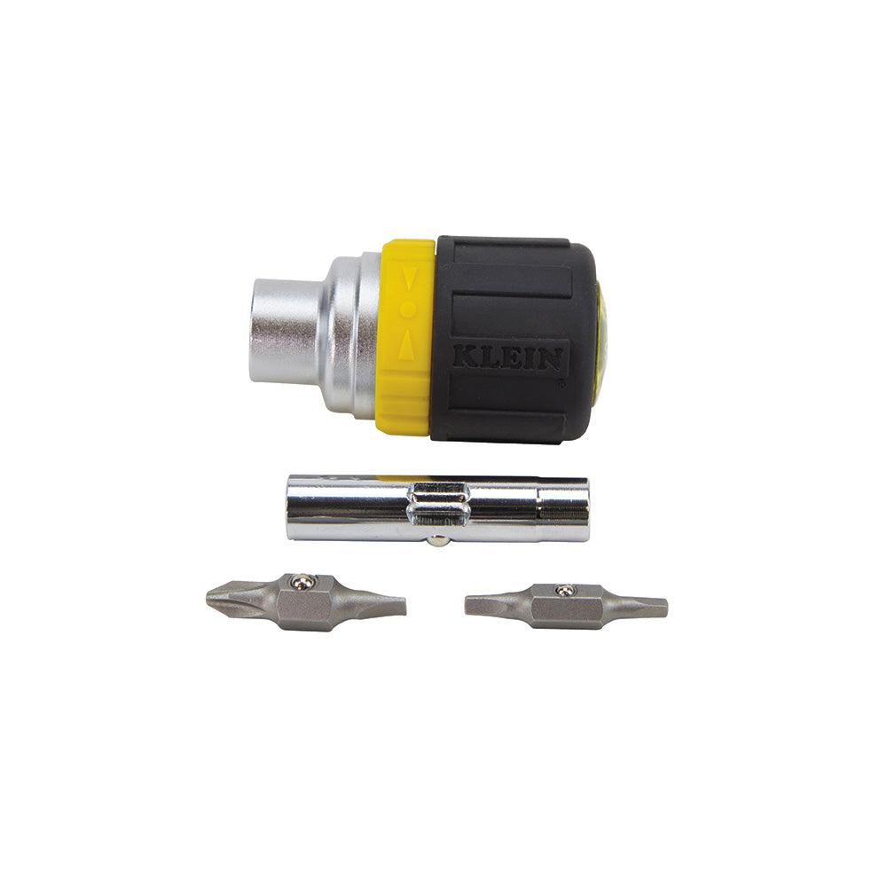 6-in-1 Stubby Screwdriver Square Recess