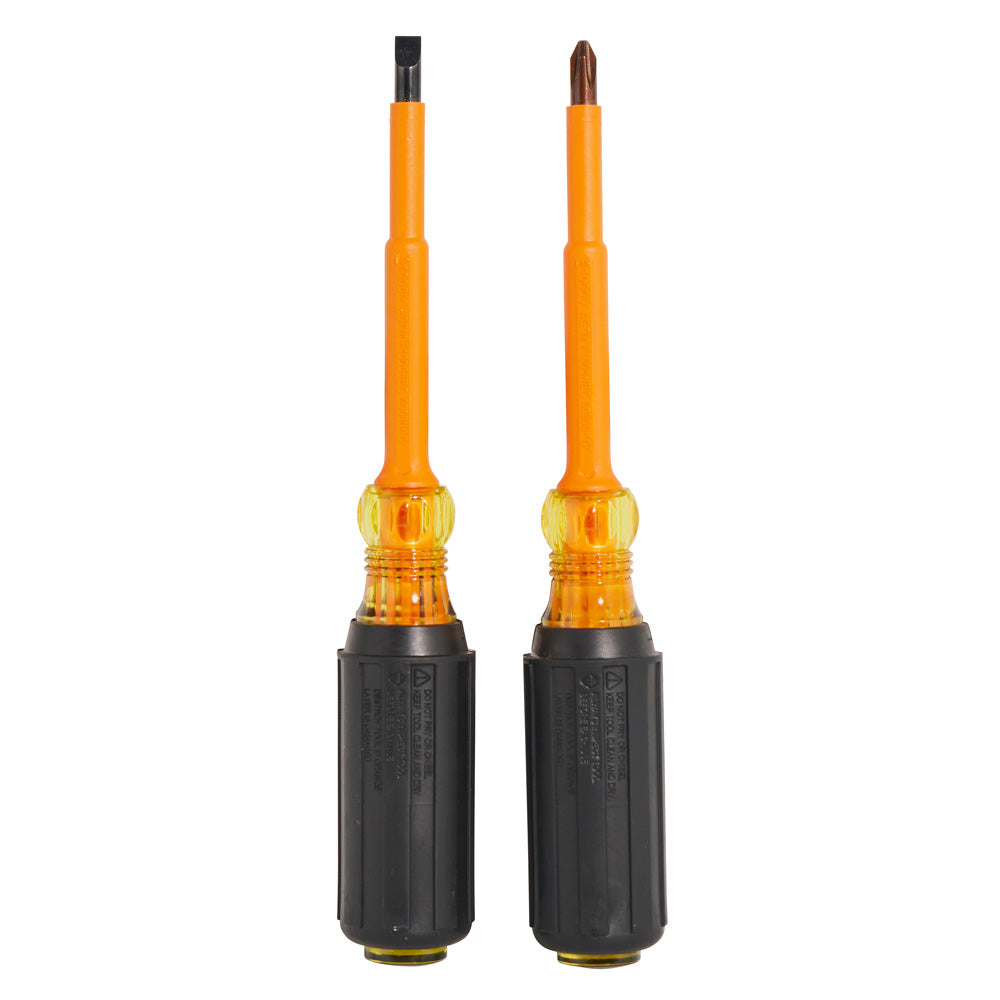 Klein Tools 33532-INS 4-Inch Insulated Screwdriver Set, 2-Piece - alternate angle 1