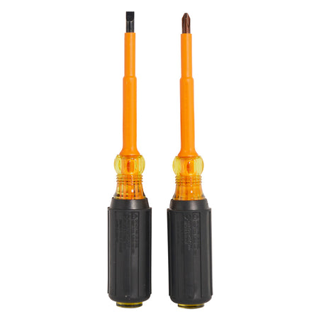 Klein Tools 33532-INS 4-Inch Insulated Screwdriver Set, 2-Piece - alternate angle 1