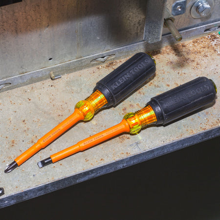 Klein Tools 33532-INS 4-Inch Insulated Screwdriver Set, 2-Piece - application