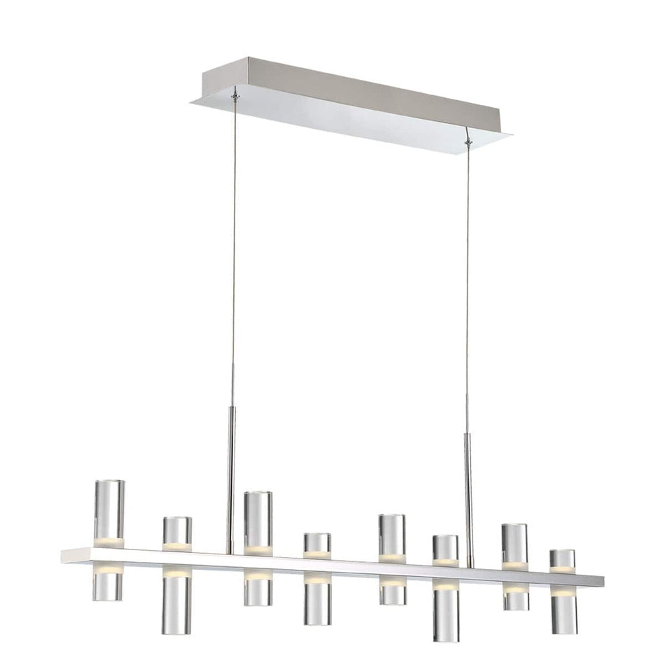 33723-013 NETTO, 8­LIGHT 42IN INTEGRATED LED LINEAR CHANDELIER, Chandeliers, Eurofase - Maple Electric Supply 