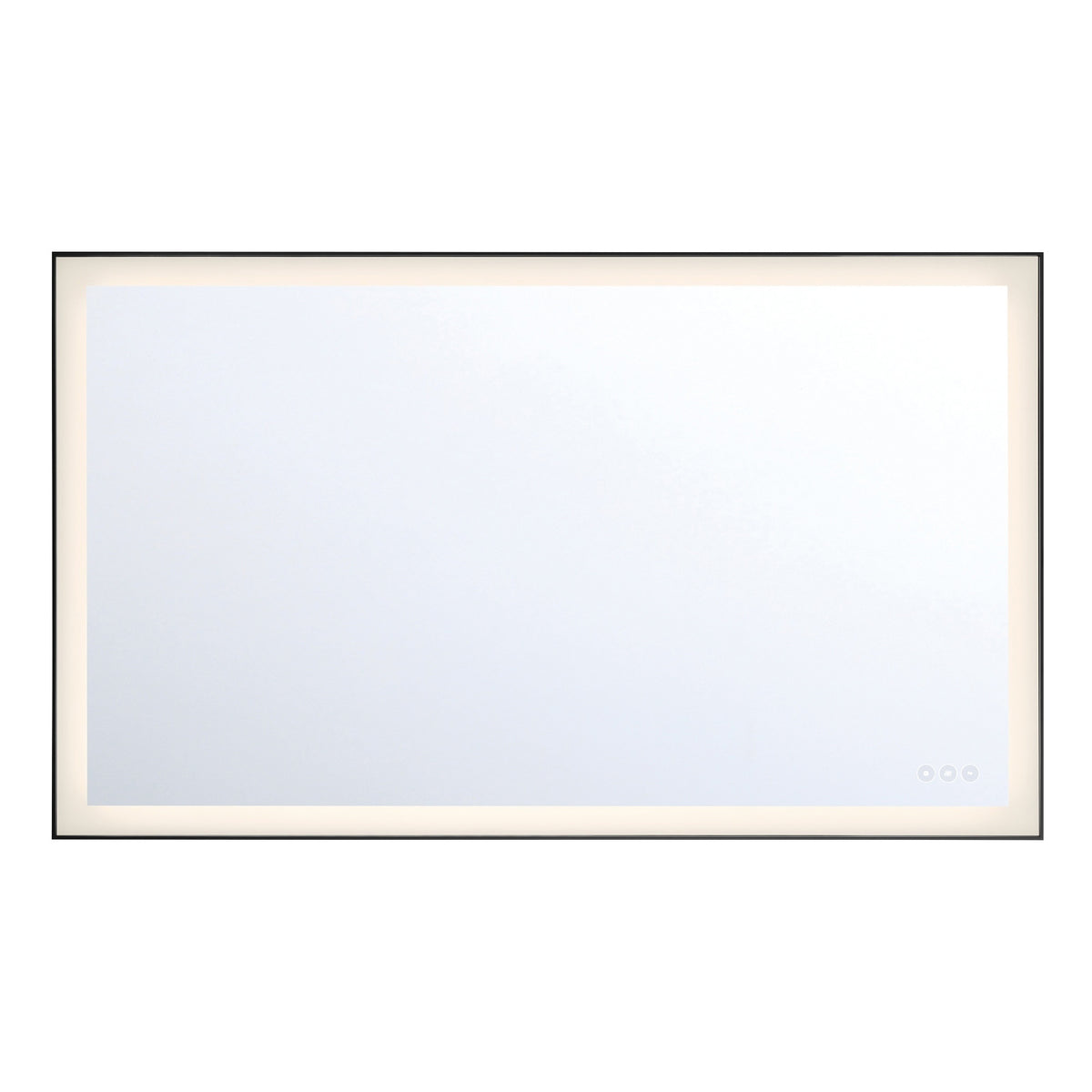 Eurofase Lenora 32" x 54" LED Mirror, Anodized Black, front view