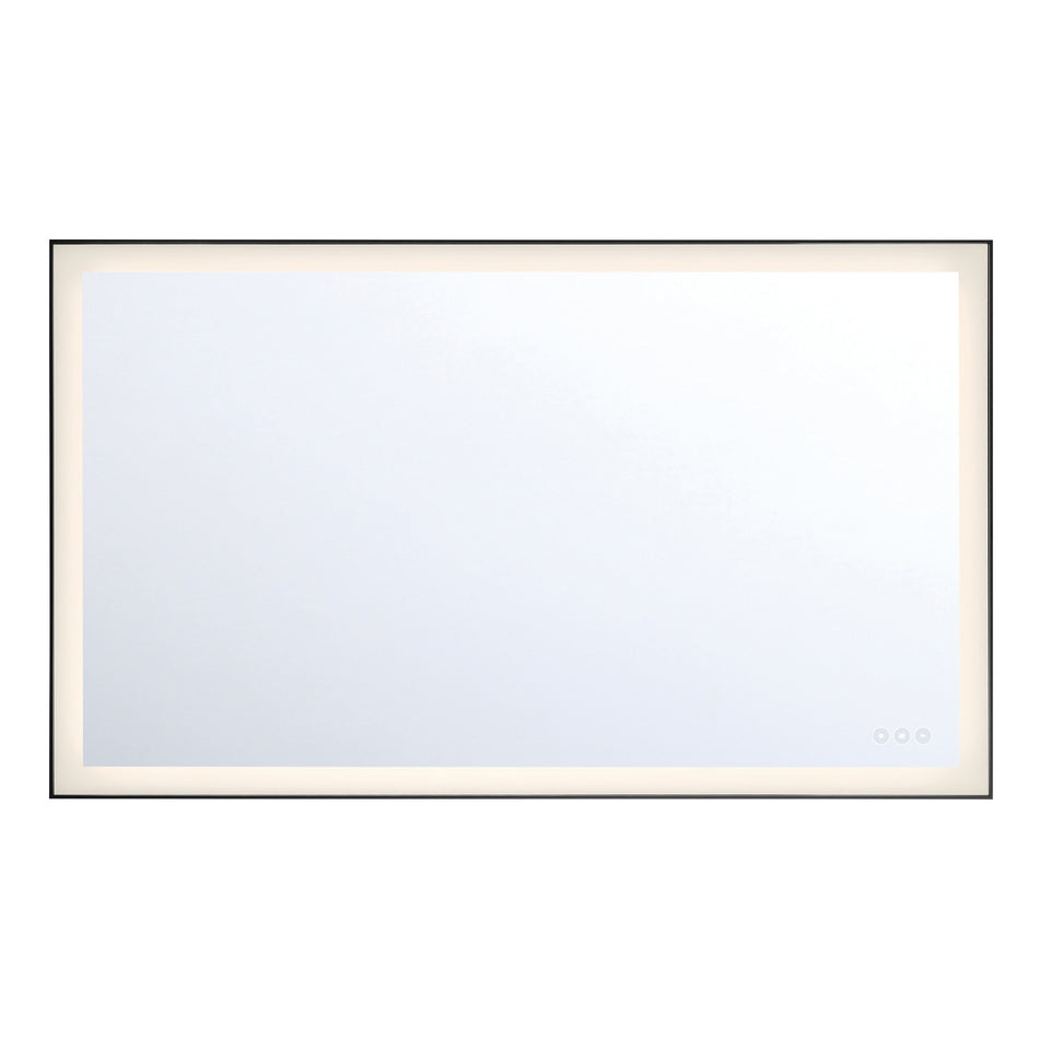 Eurofase Lenora 32" x 54" LED Mirror, Anodized Black, front view