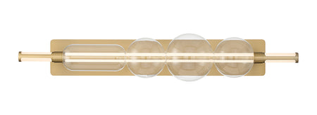 Eurofase Lucent 40" LED Vanity, Gold with Clear Glass, front view