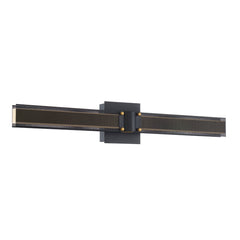 Eurofase Admiral 28" LED Wall Sconce, Gold-Black Mix, front view