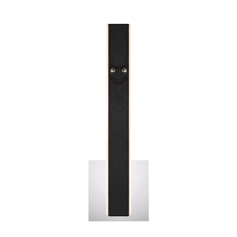 Eurofase Verdura 16" LED Wall Sconce, Matte Black with White Acrylic, front view