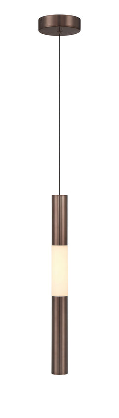 Eurofase Ronda 21" Pendant, Harlow Bronze with Alabaster, front view