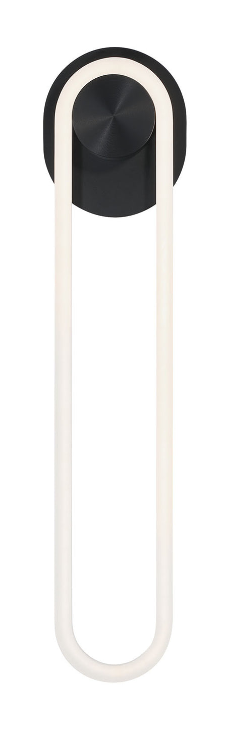 Eurofase Swing 24" LED Outdoor Wall Light, Matte Black, front view