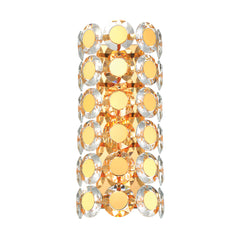Eurofase Perrene 19" 2-Light Wall Sconce, Gold with Clear Glass, front view