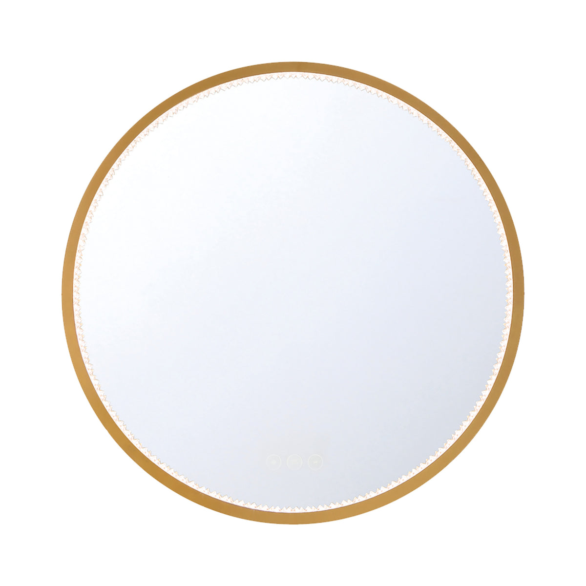 Eurofase Cerissa 30" x 30" LED Mirror, Anodized Gold, front view
