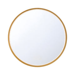 Eurofase Cerissa 30" x 30" LED Mirror, Anodized Gold, front view