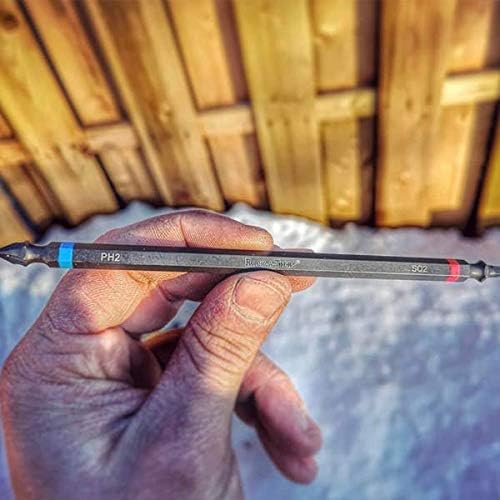 A photo of a TOOL, by Impact Bit-Double Ended-Robertson #2 & #1-6" -Red/Green - Rack-A-Tiers eCommerce - Maple Electric Supply 