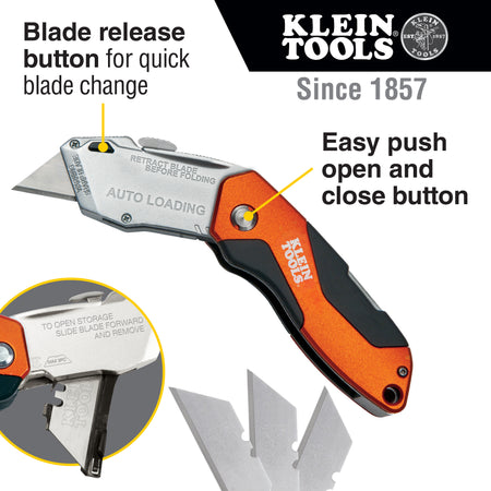 44130 Auto-Loading Folding Utility Knife