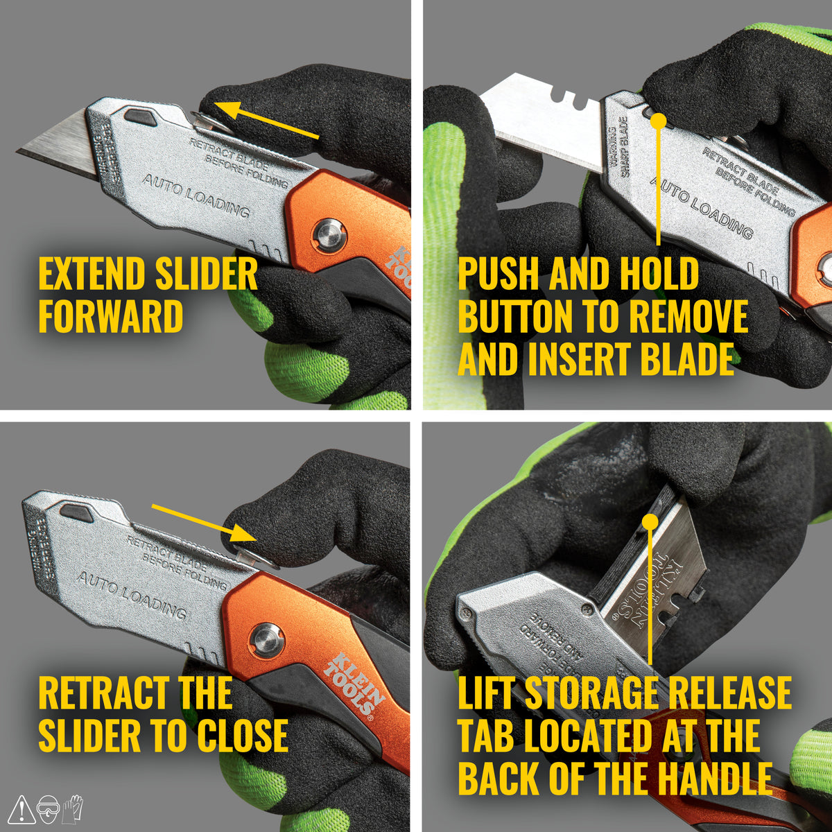 44130 Auto-Loading Folding Utility Knife